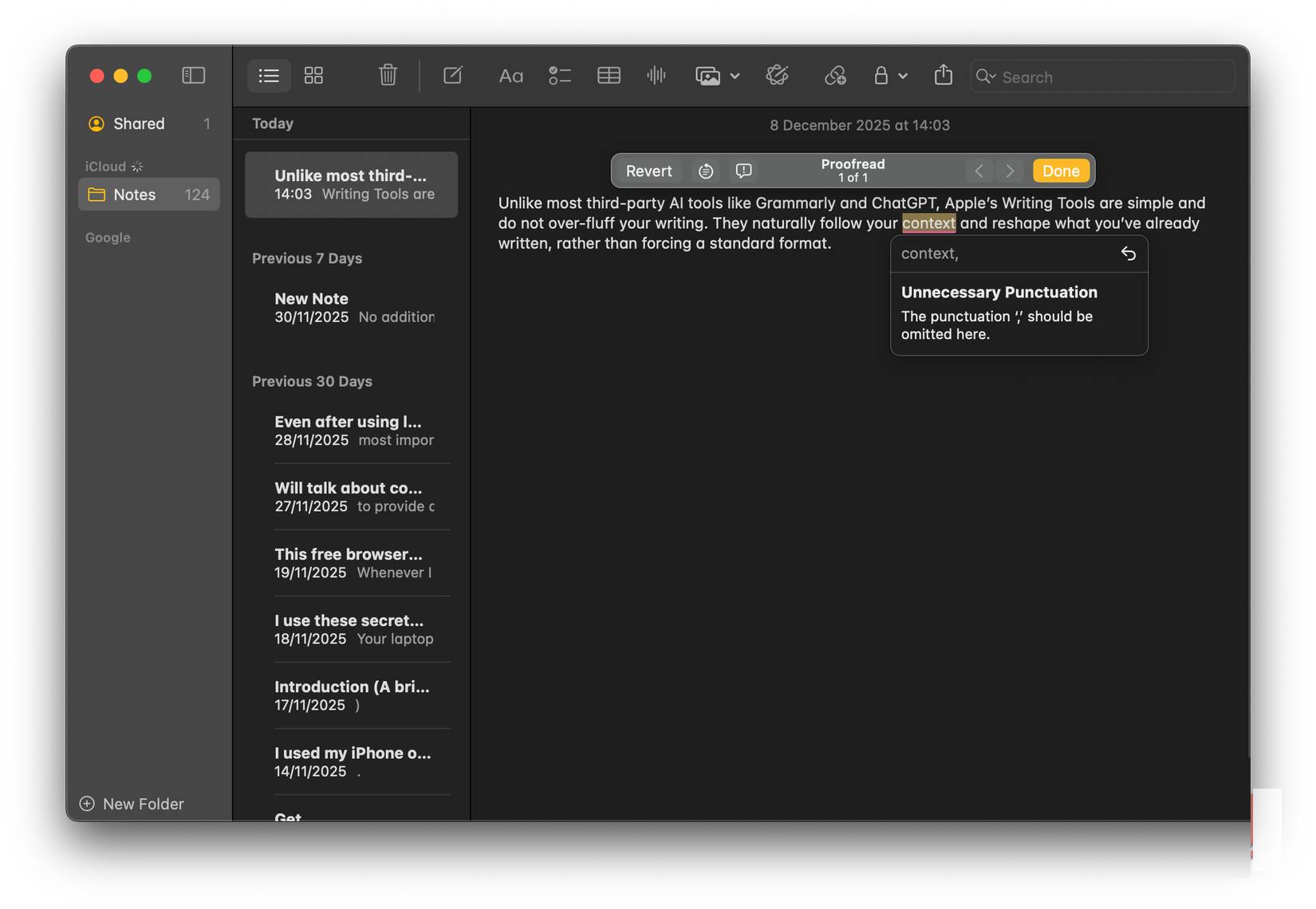 Writing Tools của Apple Intelligence