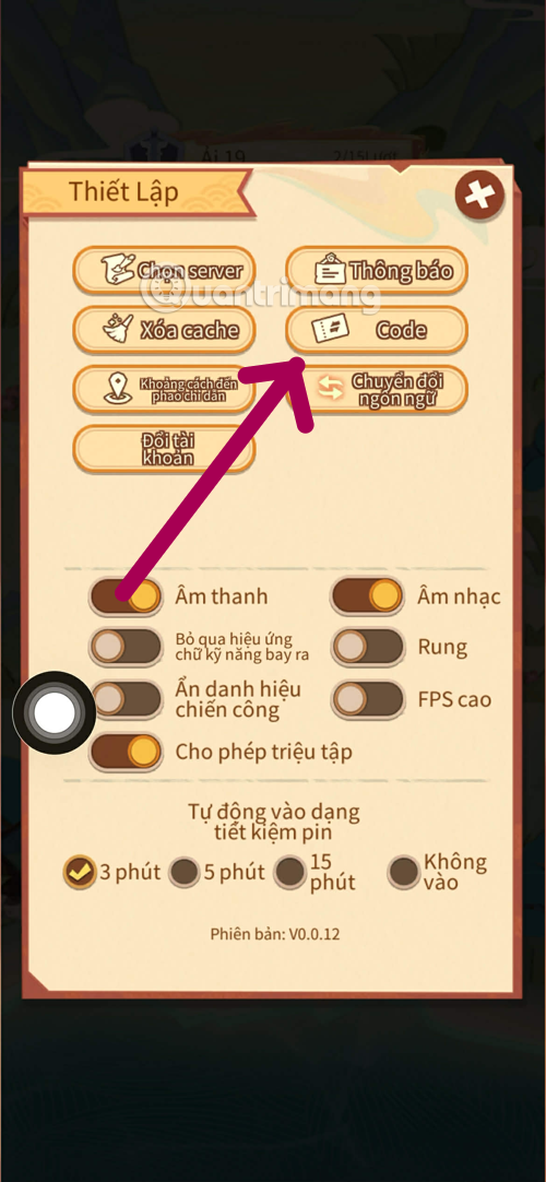 code tam quoc giay moi nhat