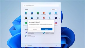Cách bỏ tùy chọn gỡ ứng dụng trong Start menu Windows 11