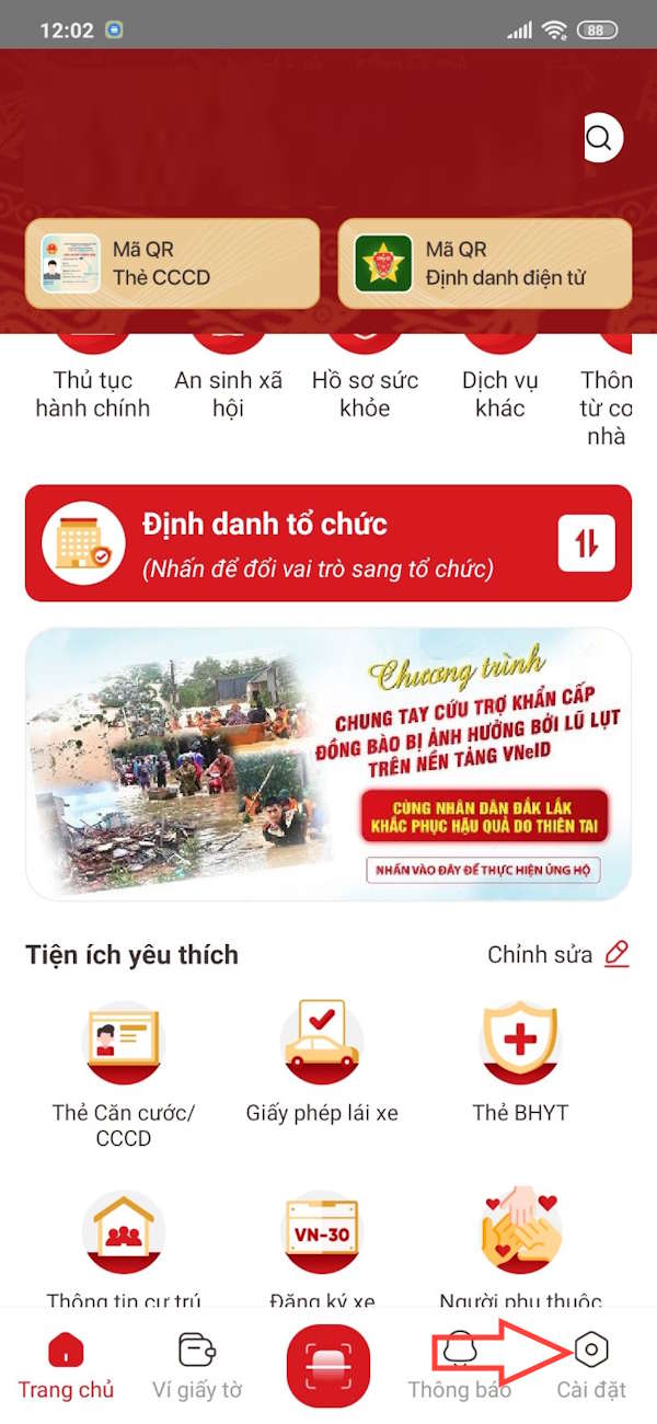 Cài đặt VNeID