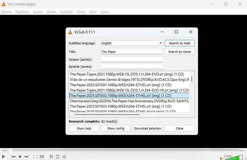 Tải phụ đề trong VLC Media Player