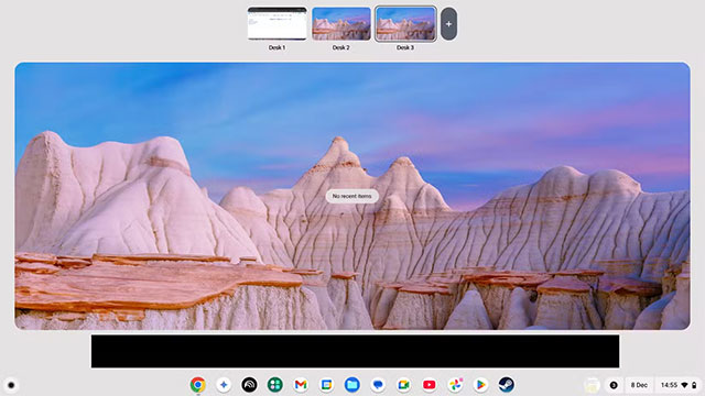 Làm việc với nhiều không gian ảo (Virtual Desks)