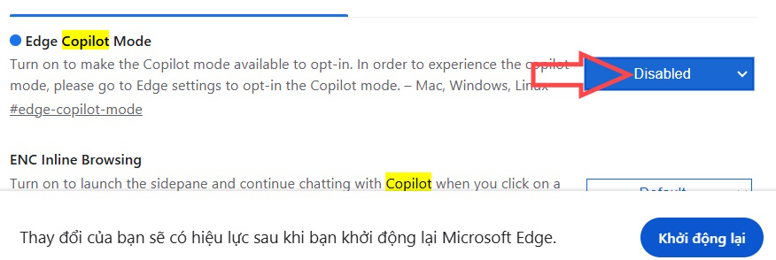 Vô hiệu hóa Copilot trên Edge