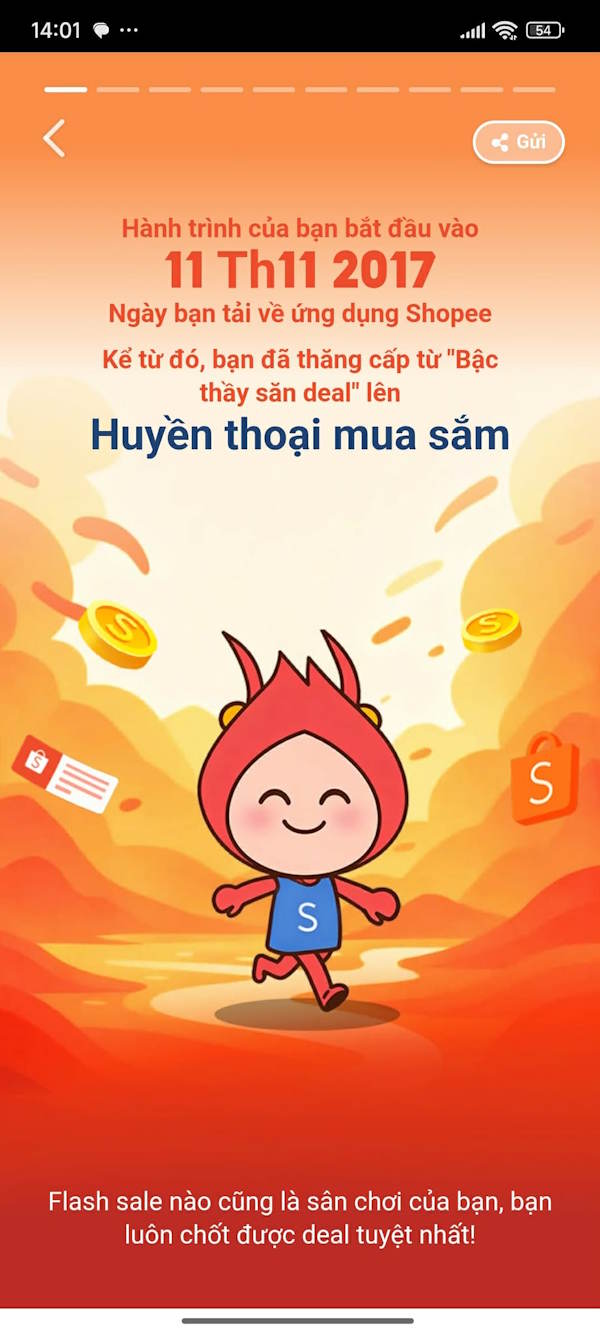 Ngày đầu dùng Shopee