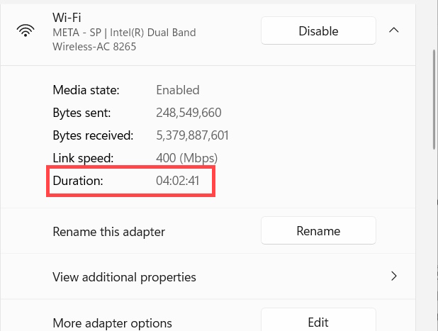 Kiểm tra thời gian dùng máy tính qua Settings