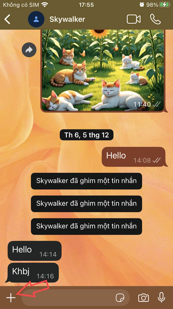 Gửi tập tin WhatsApp