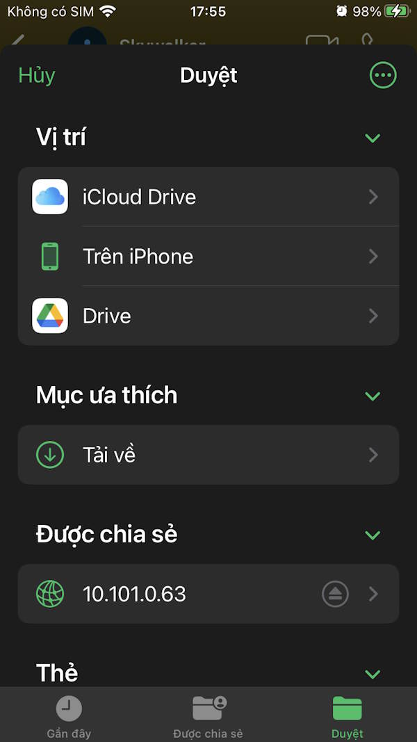 Thư mục lưu trữ tập tin