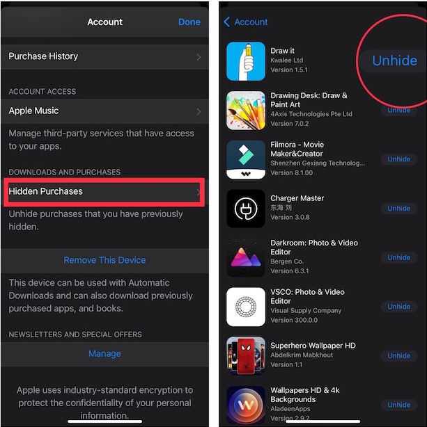 Hidden Purchases trên App Store