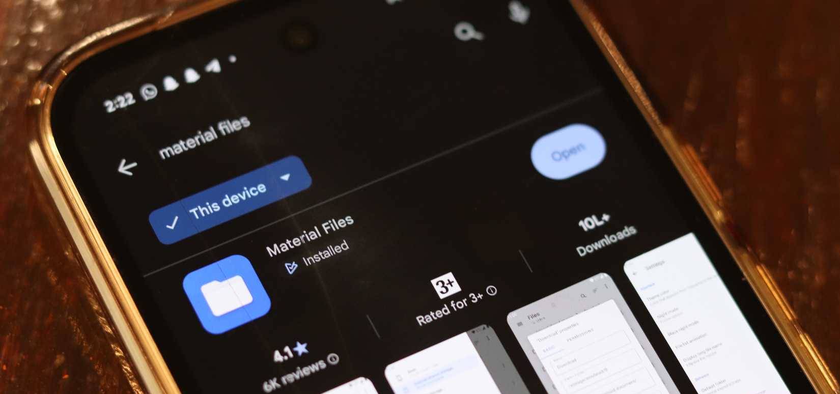 Material Files trên Google Play Store