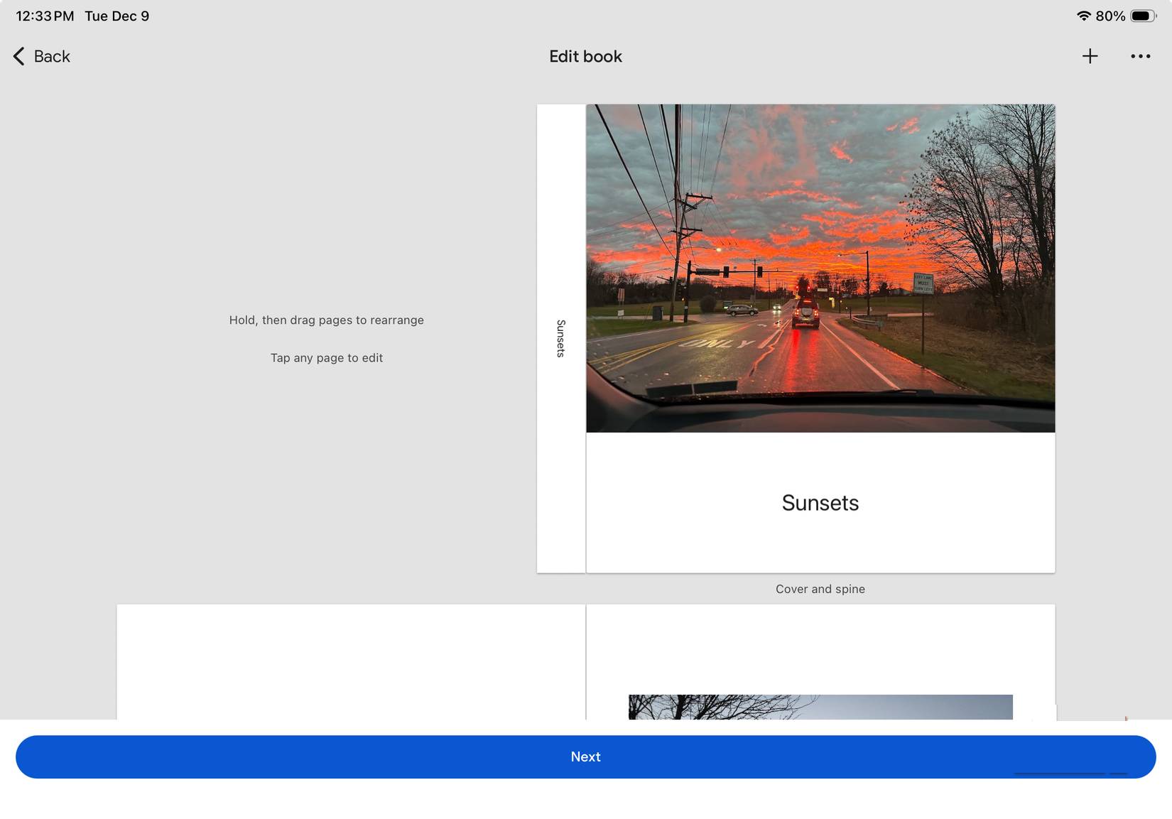 Chỉnh sửa photo book trong Google Photos trên iOS