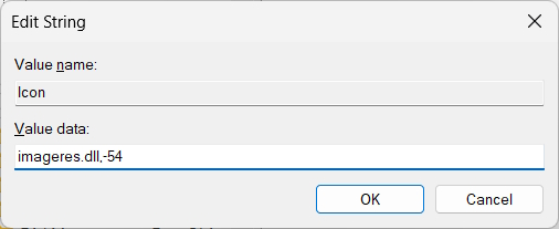 Tạo giá trị cho Icon