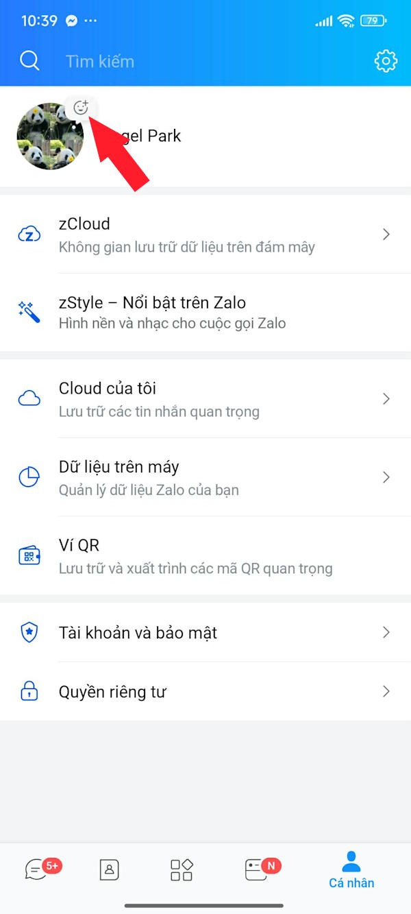 Đăng trạng thái Zalo