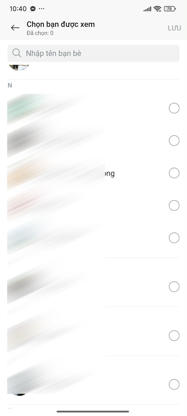 Người xem trạng thái trên Zalo 