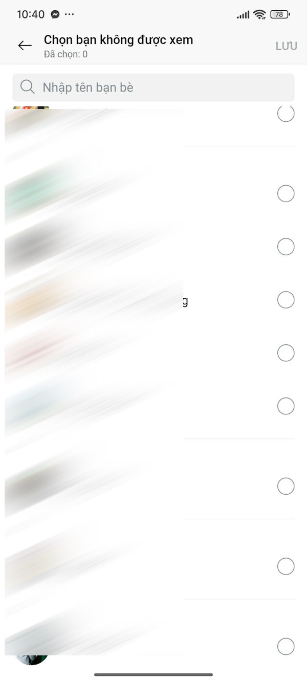 Chặn người xem trạng thái Zalo 