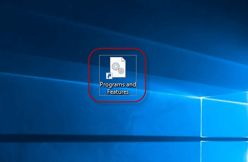 Shortcut Programs and Features