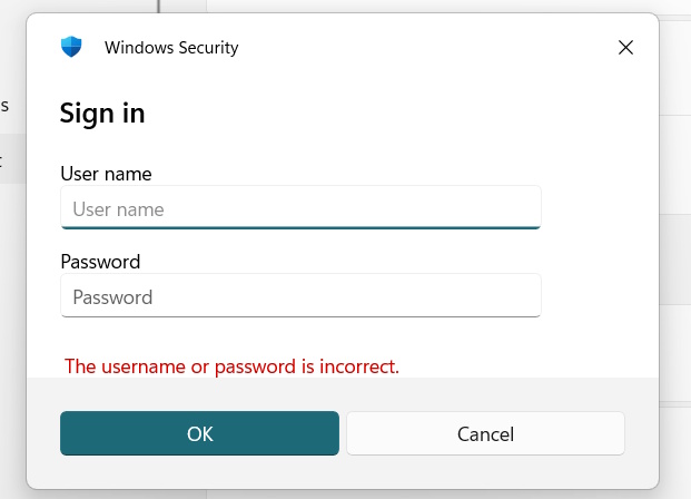 Điền tên và mật khẩu kết nối VPN trên Windows 11