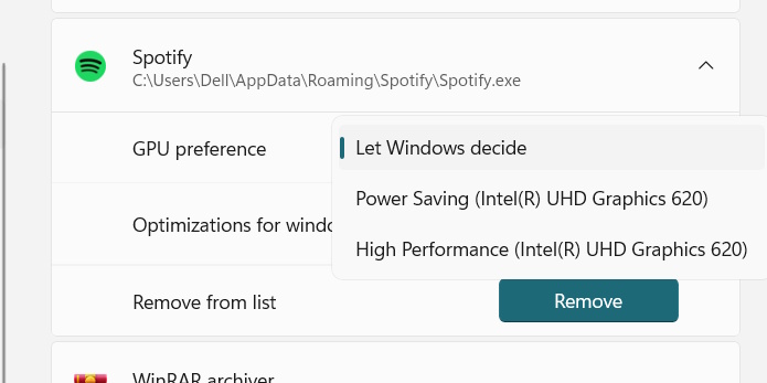 Optimizations for windowed games