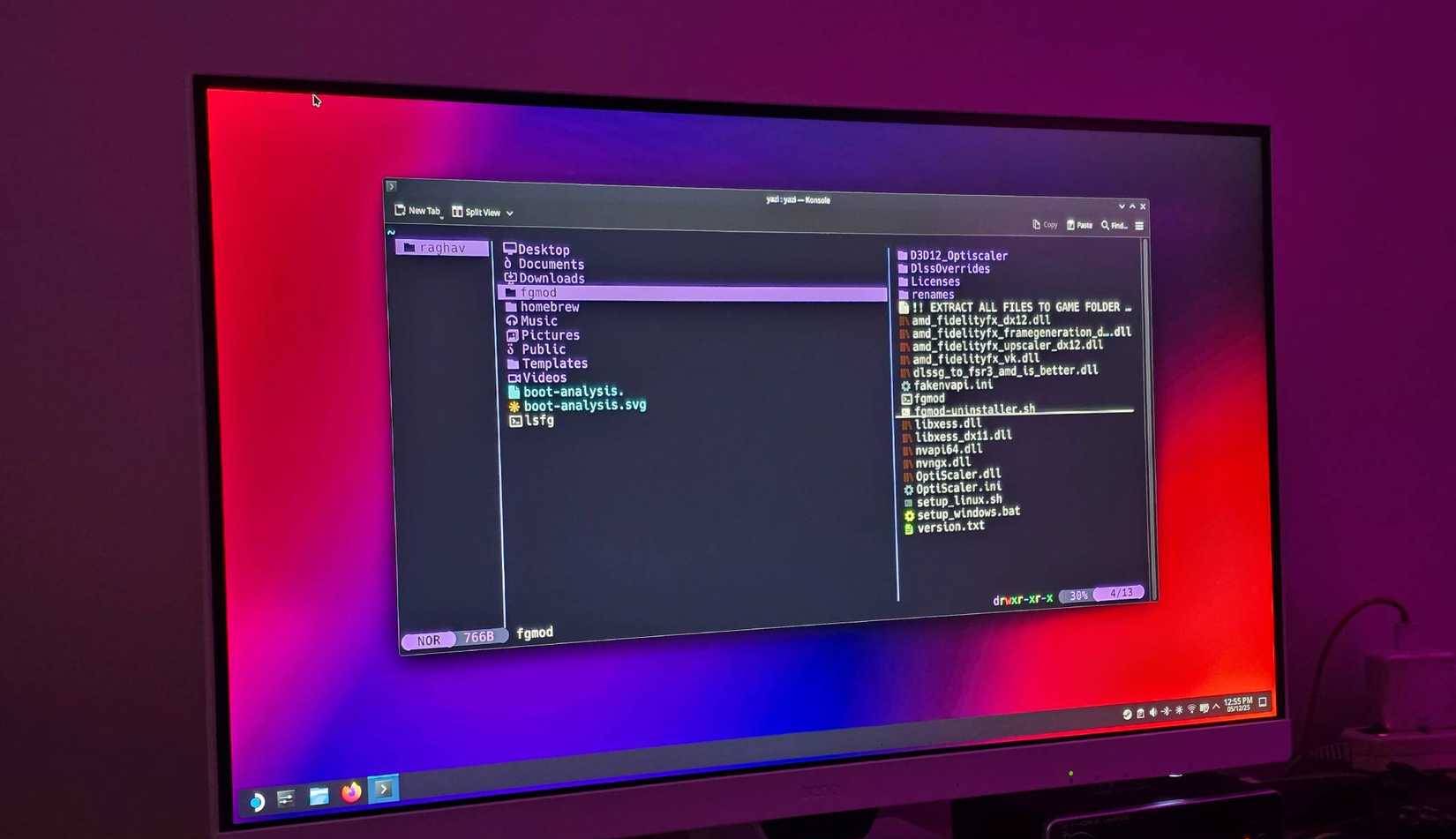 Yazi chạy trên Linux
