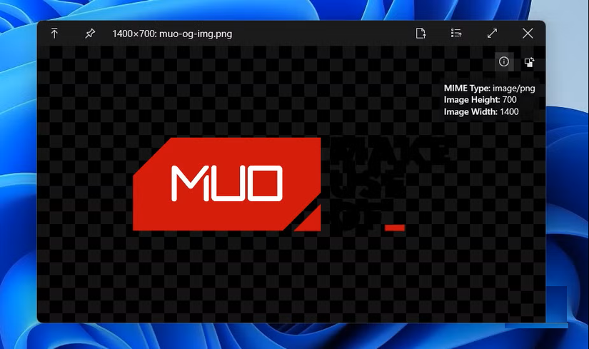 QuickLook hiển thị bản xem trước hình ảnh trên Windows