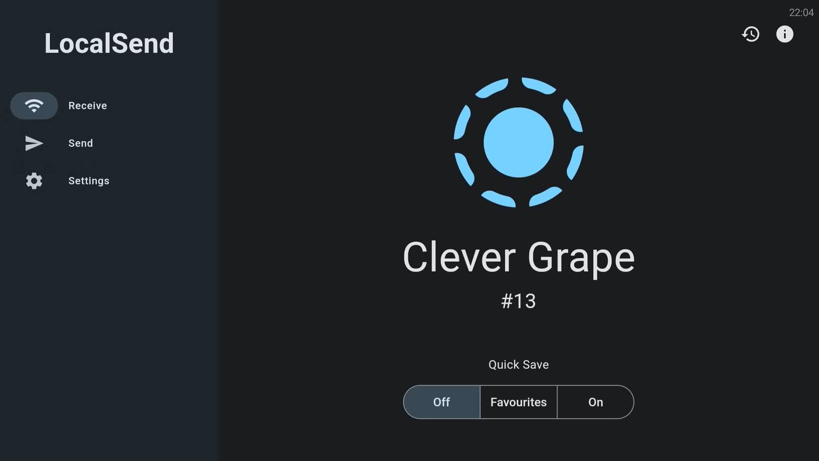 Ứng dụng LocalSend trên TV