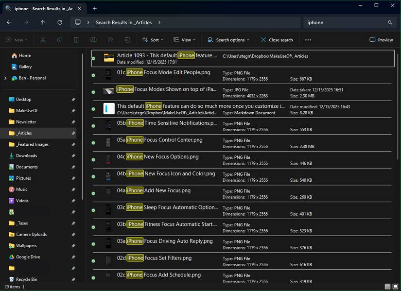 Tìm kiếm khó chịu trong Windows File Explorer