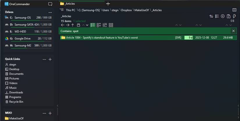 Tìm kiếm OneCommander