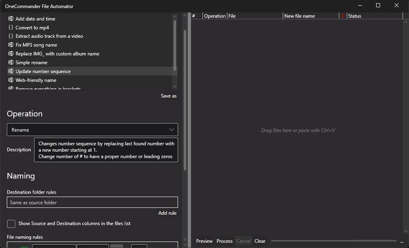 OneCommander File Automator