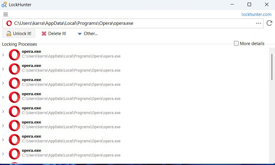 Tìm nhanh file bị khóa trên Windows