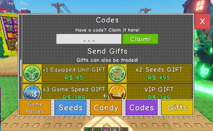 code garden tower defense