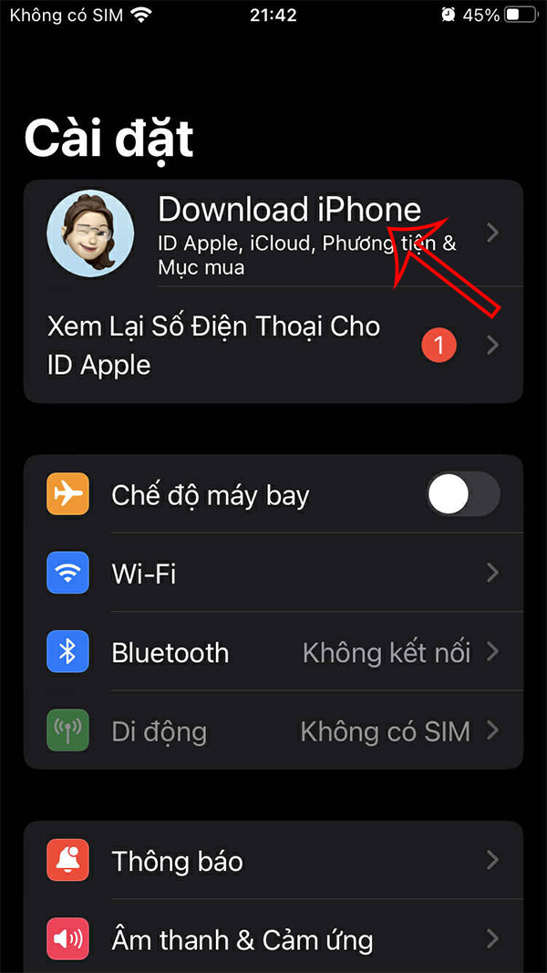 Tài khoản Apple ID