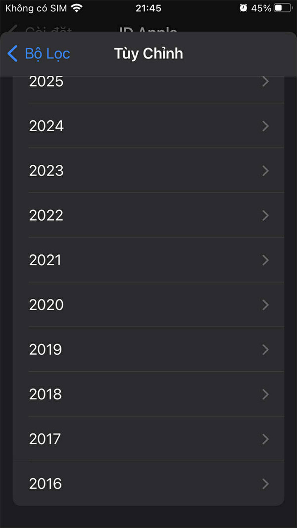 Thời gian lâu nhất
