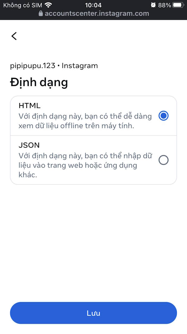 Định dạng file tải 