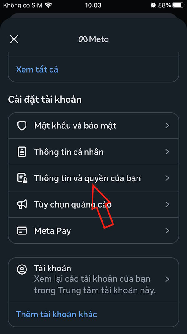 Thông tin và quyền của bạn 