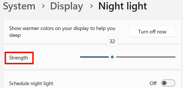Mức độ chuyển màu máy tính Windows 11
