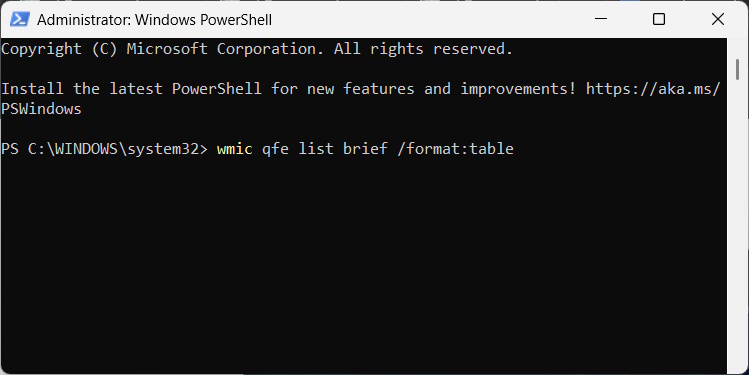 Nhập lệnh PowerShell 