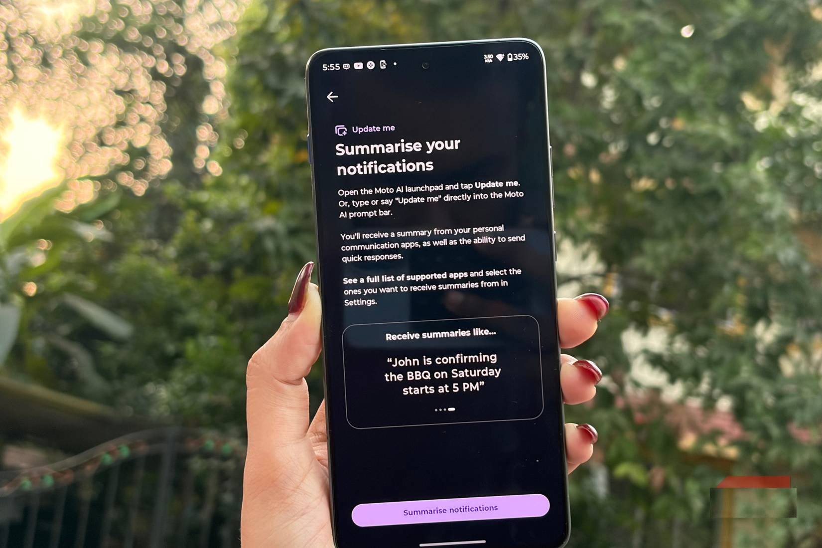 Tính năng Update Me trên Motorola Edge 70
