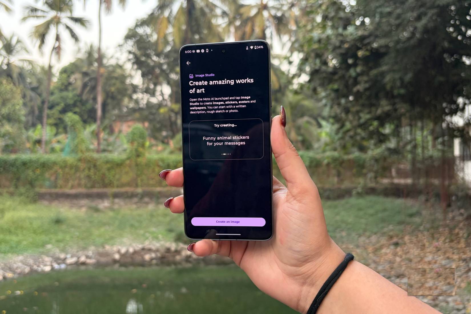 Image Studio trên Motorola Edge 70