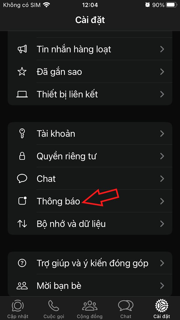 Thông báo WhatsApp