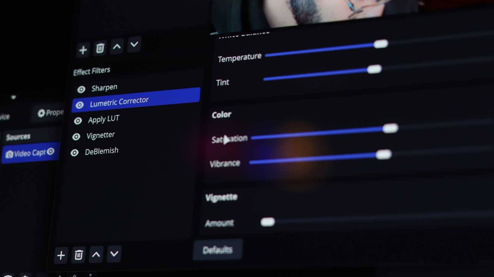 Cài đặt Lumetric Corrector trong OBS