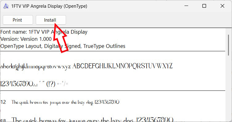 Cài đặt bộ font chữ chào năm mới