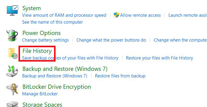 File History Windows 11