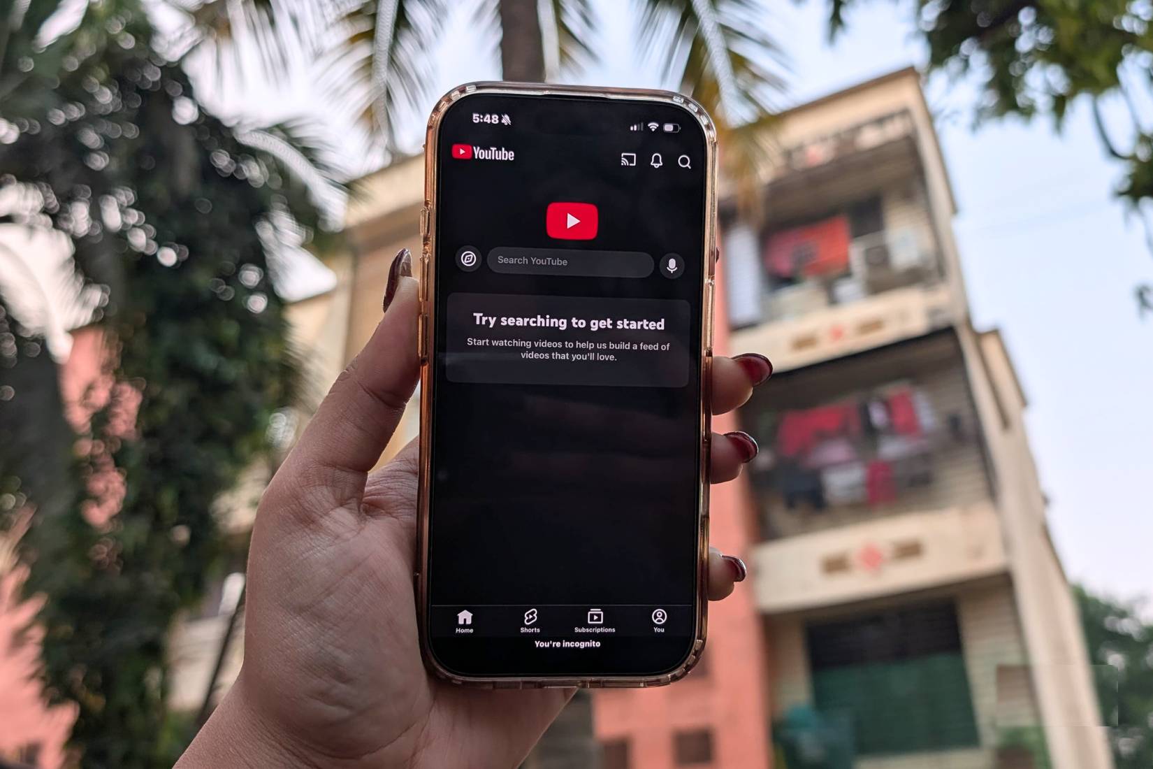 Bạn đang ở chế độ ẩn danh trên YouTube