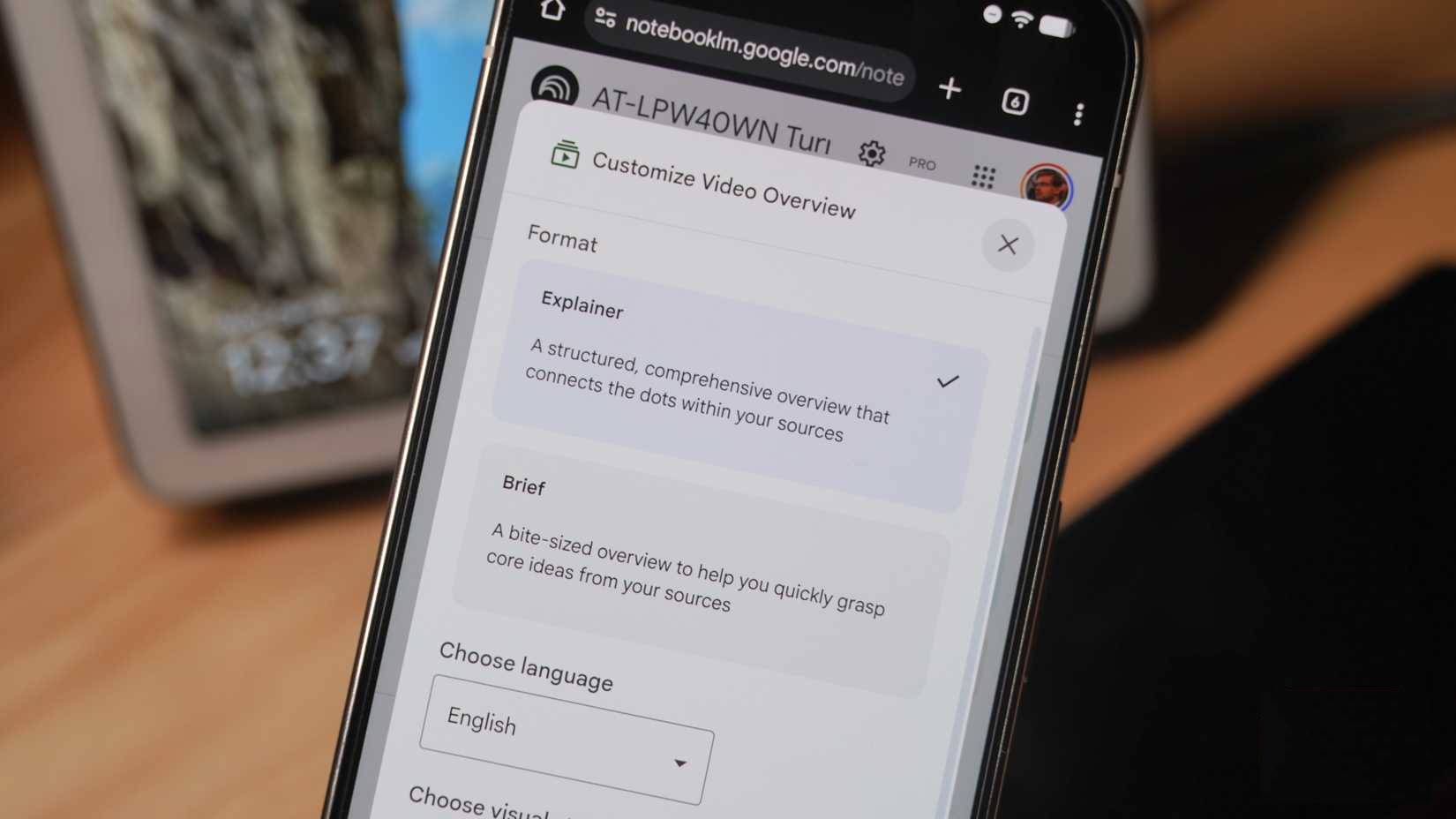 Tùy chỉnh Video Overviews trong NotebookLM