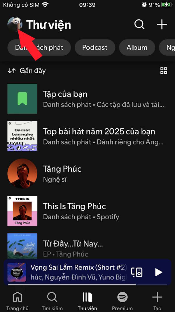 Giao diện Spotify