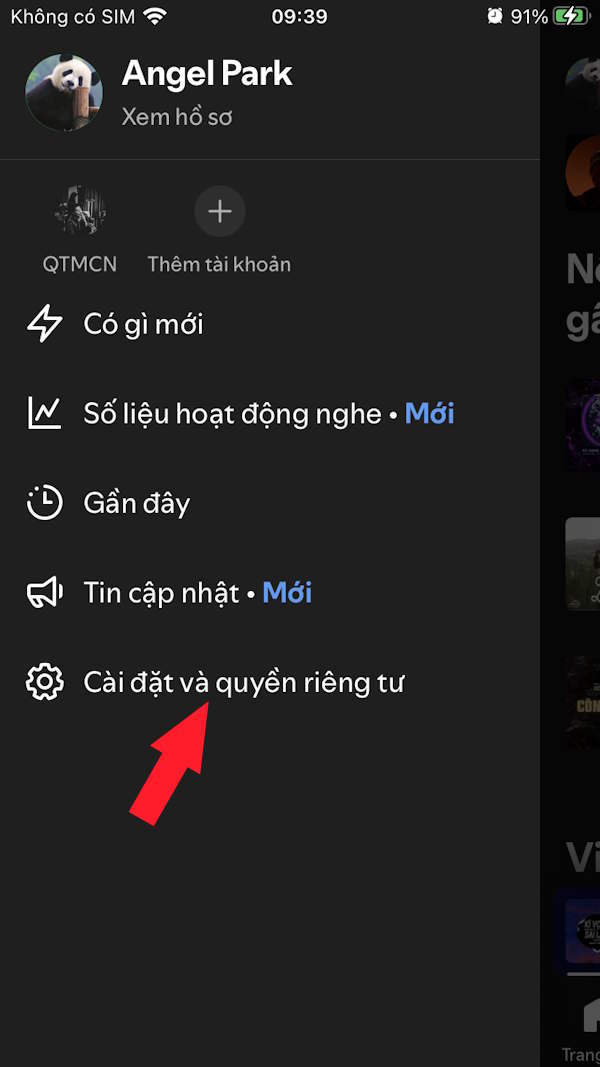Cài đặt Spotify