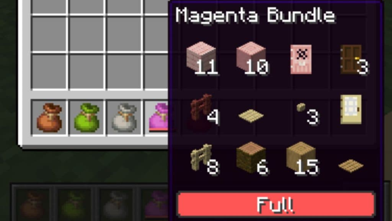 cach tao tui do minecraft