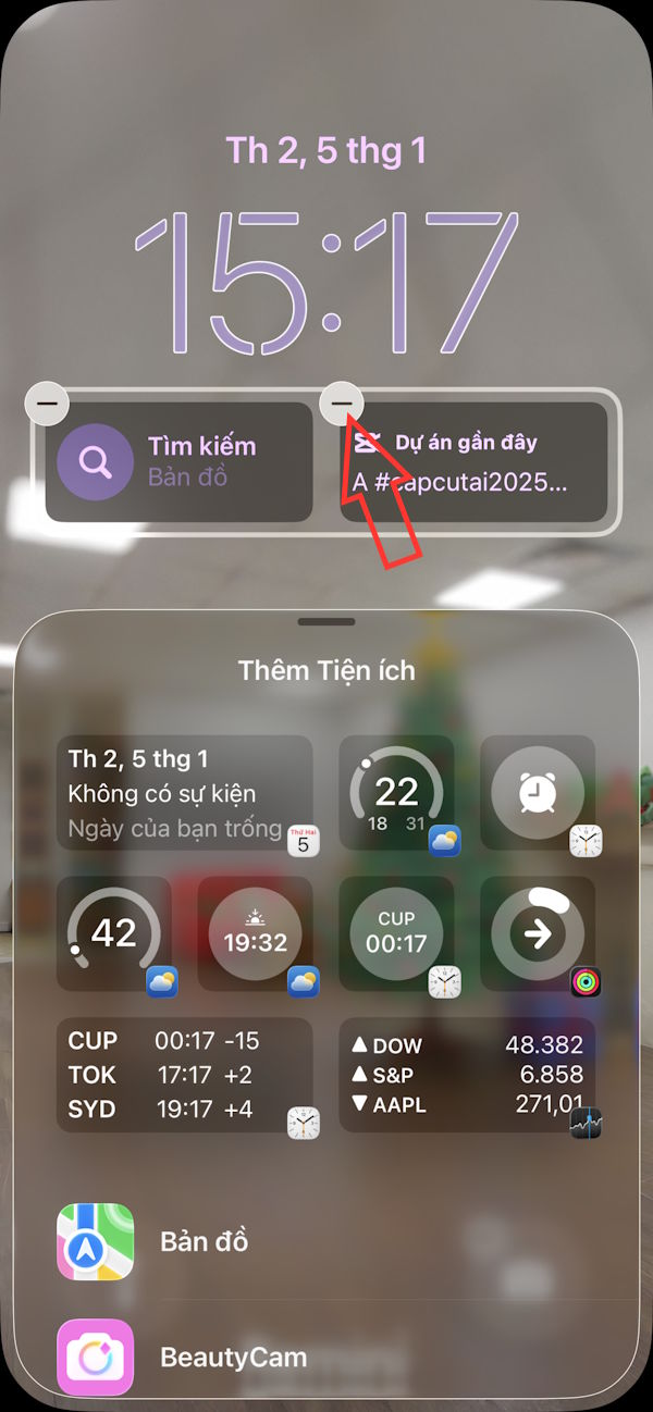 Tắt tiện ích màn hình khóa iPhone