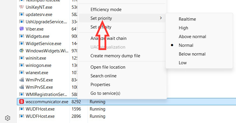 Chọn quyền ưu tiên cho ứng dụng Windows
