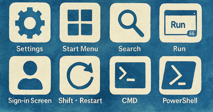 8 cách truy cập vào Advanced Startup Options Windows 10 cực nhanh