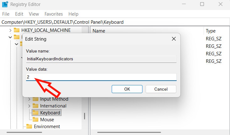 Bật NumLock tự động